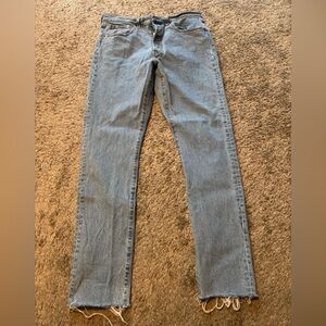 Levi's 501 Skinny Filiforme Classic Button Fly Blue Jeans - Waist 31